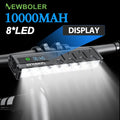 Bicycle Lights Front High Lumen Bike Light 10000mAh Power Bank Flashlight USB Charging MTB Road Cycling Lamp Accessories