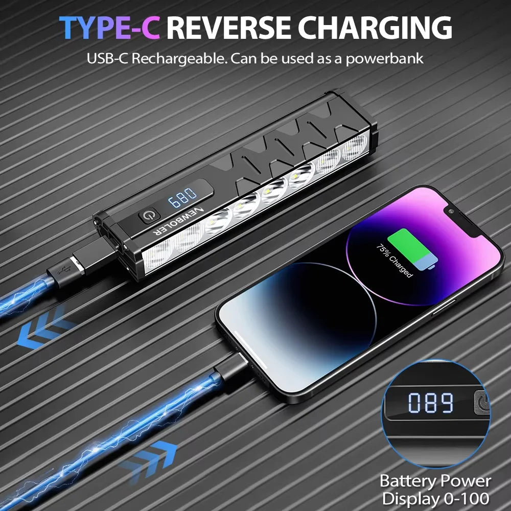 Bicycle Lights Front High Lumen Bike Light 10000mAh Power Bank Flashlight USB Charging MTB Road Cycling Lamp Accessories