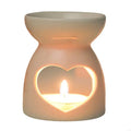 Romantics White Hollowed Ceramics Tealight Holders Essential Oil Diffuser
