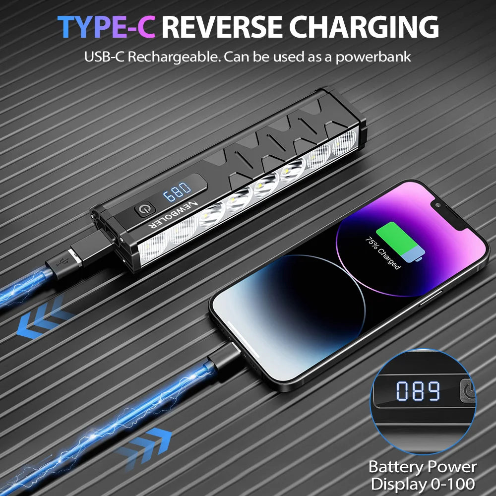 Bicycle Lights Front High Lumen Bike Light 10000mAh Power Bank Flashlight USB Charging MTB Road Cycling Lamp Accessories