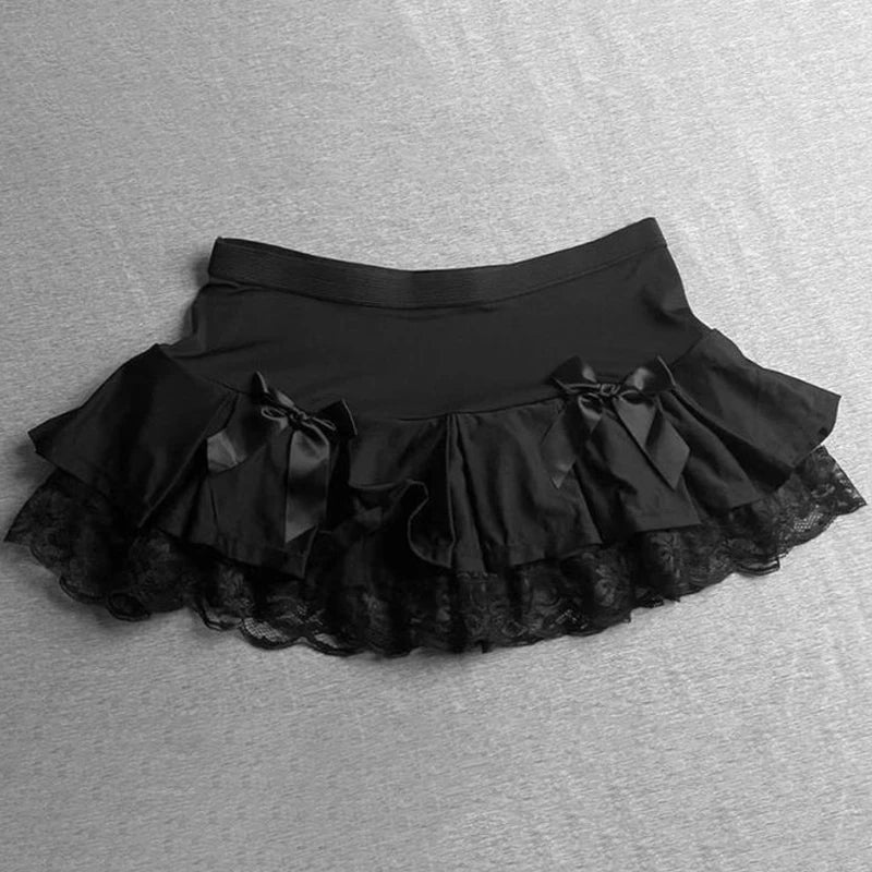 Y2K Gothic Aesthetic Top Square Neck Women's Retro Harajuku Fashion Casual Fairy Style Sweet and Cute Emotional Girl