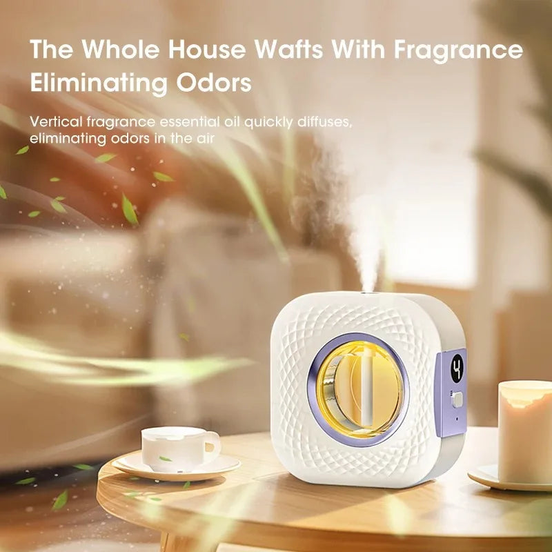 Automatic Aromatherapy Machine Portable Fragrance Sprayer Essential Oil Diffuser Bathroom Air Deodorization Hilton Lavender Oil
