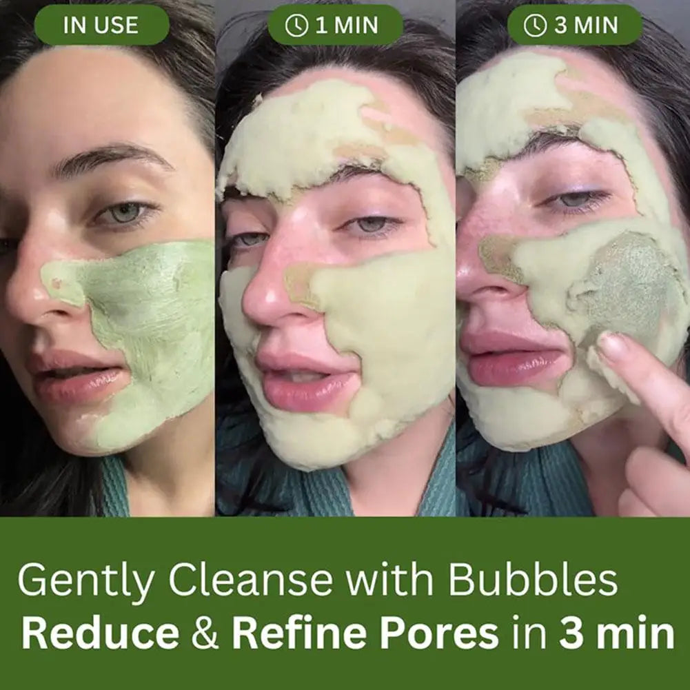 Korean Carbonic Acid Holy Basil Bubble Facial Mask Exfoliating Deep Cleansing Remove Blackhead Shrink Pore Oil Control Skin Care